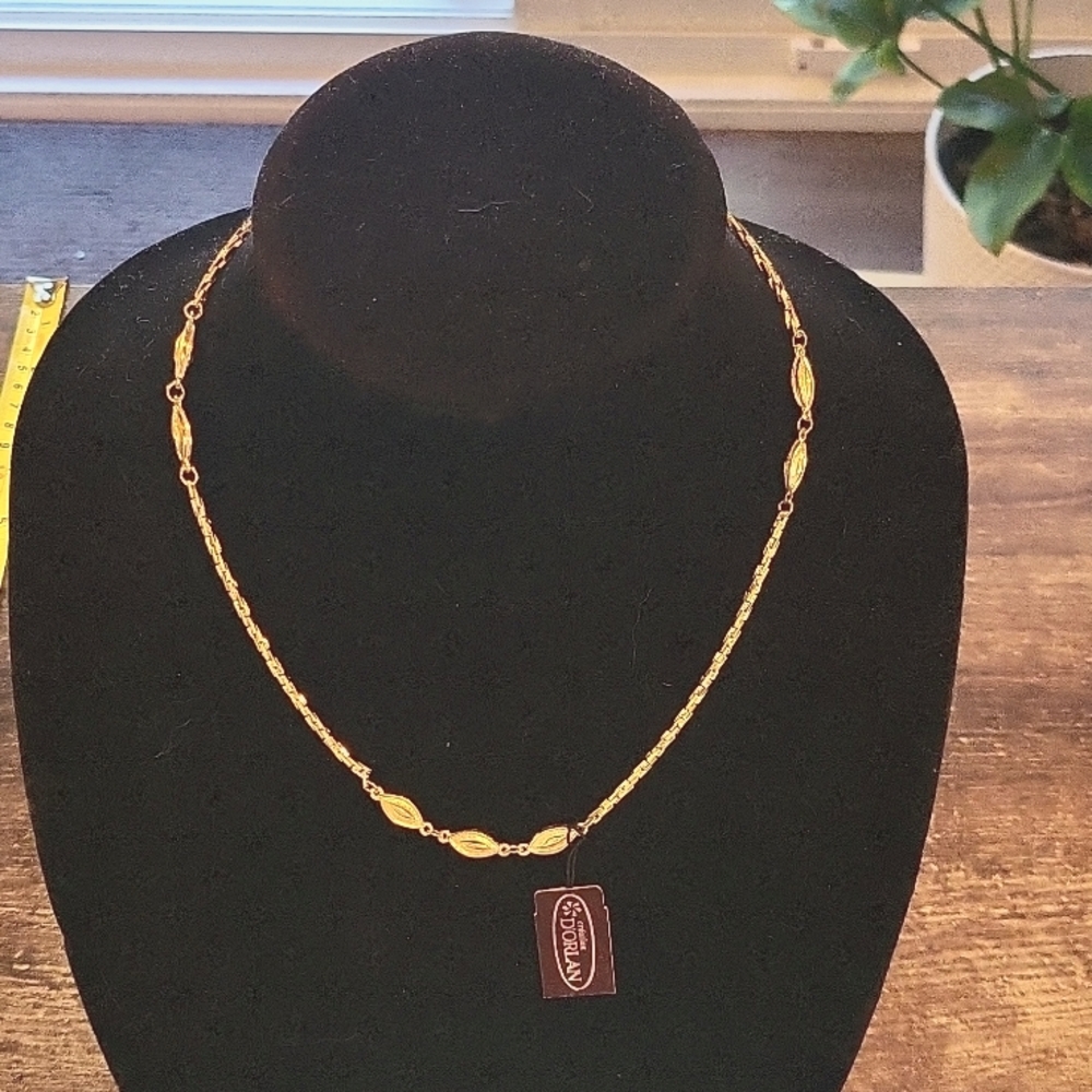 Vintage D'Orlan Leaf Necklace